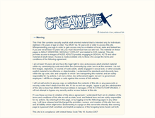 Tablet Screenshot of creampiex.com